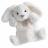 Doudou marionnette 25 cm polyester collection DOUCE MARIONNETTE lapin blanc