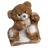 Doudou marionnette 25 cm polyester collection DOUCE MARIONNETTE ours marron