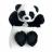 Doudou marionnette 25 cm polyester collection DOUCE MARIONNETTE panda blanc