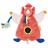 Doudou marionnette d'éveil 25 cm polyester collection DINOSAURE filou orange