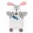 Doudou marionnette 25 cm polyester collection LES MARIONNETTES lapin blanc