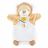 Doudou marionnette 25 cm polyester collection LES MARIONNETTES lion blanc