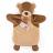 Doudou marionnette 25 cm polyester collection LES MARIONNETTES ours marron