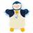 Doudou marionnette 25 cm polyester collection LES MARIONNETTES pingouin jaune