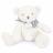 Doudou ours 25 cm polyester collection L'OURS DOUDOU blanc