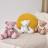 Doudou ours 25 cm polyester collection L'OURS DOUDOU rose