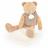 Doudou ours polyester 25 cm collection SWEETY DOUDOU marron/blanc