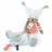 Doudou pantin histoire 35 cm polyester collection LES PETITS FUTÉS ours blanc