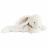 Doudou peluche lapin géant 75 cm polyester collection LAPIN BONBON blanc/beige taupe