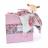 Doudou pétale 27 cm polyester collection BOH'AIME faon rose multicolore