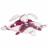 Doudou plat lapin 27 cm collection LAPIN CERISE rose