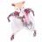 Doudou sucette 20 cm polyester collection BOH'AIME faon rose multicolore