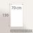 Drap de douche 70x130 cm HIRSH Blanc/Gris 600 g/m2