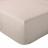 Drap housse 180x200x30 cm mousseline de coton MILOS beige naturel