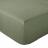 Drap housse 180x200x30 cm mousseline de coton MILOS vert mousse