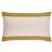 Housse de coussin en coton fil teint  40x60 cm cm collection JANIS jaune jasmin