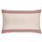 Housse de coussin en coton fil teint  40x60 cm cm collection JANIS rose