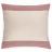 Housse de coussin en coton fil teint 45x45 cm cm collection JANIS rose