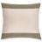 Housse de coussin en coton fil teint 45x45 cm cm collection JANIS vert mousse