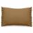 Housse de coussin en mousseline de coton 40x60 cm cm + 5 cm ELZA marron foin