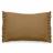 Housse de coussin en mousseline de coton 55x80 cm cm + 5 cm ELZA marron foin