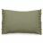 Housse de coussin en mousseline de coton 55x80 cm cm + 5 cm ELZA vert mousse