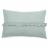 Housse de coussin en mousseline de coton volant central 40x60 cm cm ELZA gris lichen