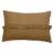 Housse de coussin en mousseline de coton volant central 40x60 cm cm ELZA marron foin