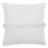 Housse de coussin en mousseline de coton volant central 45x45 cm cm ELZA blanc neige