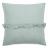 Housse de coussin en mousseline de coton volant central 45x45 cm cm ELZA gris lichen