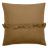 Housse de coussin en mousseline de coton volant central 45x45 cm cm ELZA marron foin