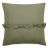 Housse de coussin en mousseline de coton volant central 45x45 cm cm ELZA vert mousse