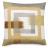 Housse de coussin pur coton 45x45 cm cm collection ATHOS jaune jasmin