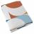 Housse de couette 140x200 cm percale de coton MODULO bleu cobalt