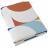 Housse de couette 300x240 cm percale de coton MODULO bleu cobalt