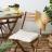 Lot de 2 galettes de chaise deperlantes 40x40 cm ANTIBES beige