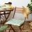 Lot de 2 galettes de chaise deperlantes  40x40 cm ANTIBES vert