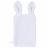 Lot de 2 gants de toilette 13x28 cm pur coton ANIMALETTO forme animal blanc