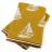 Lot de 2 torchons de cuisine 50x50 cm 100% coton REGATTA jaune