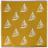 Lot de 2 torchons de cuisine 50x50 cm 100% coton REGATTA jaune