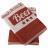 Lot de 2 torchons de cuisine  pur coton 50x50 cm BEER rouge brique