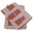 Lot de 2 torchons de cuisine  pur coton 50x70 cm BEER rouge brique