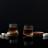 Lot de 2 verres à whisky collection CASK et leur support en acacia