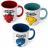 Lot de 3 mugs Monsieur MONSIEUR MADAME modèle Monsieur multicolore