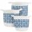 Lot de 3 paniers de rangement  30x31x30 cm collection JAIPURE bleu