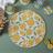 Lot de 2 sets de table en polyester 38x38 cm collection LIMONE motifs citrons jaune