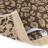 Parure de bain pur coton 5 pièces collection LEOPARD beige léopard