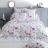 Parure de lit 260x240 cm 50x70 cm en 100% coton PRETTY blanc