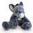 Peluche 25 cm en 100% polyester collection SWEETY MOUSSE âne bleu