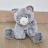 Peluche 25 cm en 100% polyester collection SWEETY MOUSSE chat gris